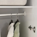 Freestanding 2 - Door Bedroom Armoire with Hanging Rod